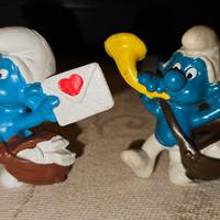 Coppia di puffi Pejo/schleich con varianti 