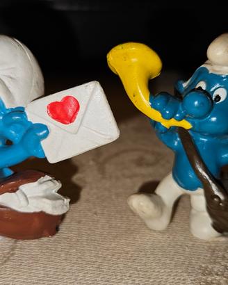 Coppia di puffi Pejo/schleich con varianti 