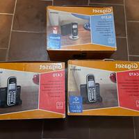 3 Telefoni cordless Siemens SL370 e C470 con cella
