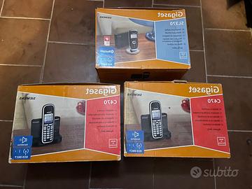 3 Telefoni cordless Siemens SL370 e C470 con cella