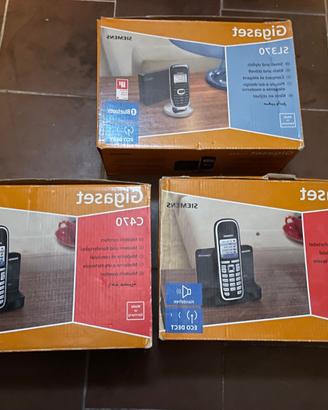 3 Telefoni cordless Siemens SL370 e C470 con cella