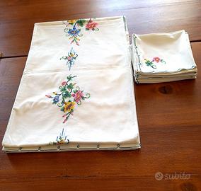 Tovaglia vintage ricamata a mano