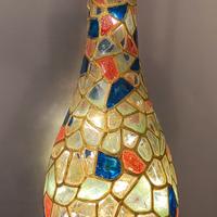 bottiglia decorata in falso piombo, stile T