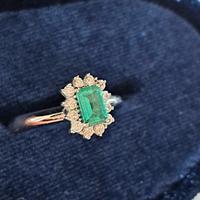 Anello Recarlo smeraldo e diamanti 