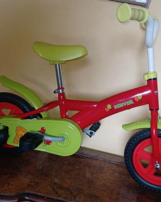 BICICLETTA BAMBINO BAMBINA CON ROTELLE NUOVA