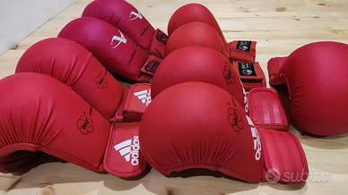 Guantini karate WKF rossi e blu taglia M