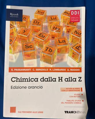 Libro Scienze Chimica dalla H alla Z Ed. Arancio