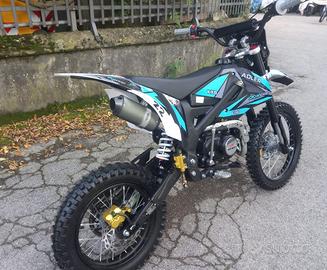 NUOVA PIT BIKE 140cc ADLER RUOTE 17/14 BLACK/BLUE