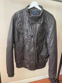 Giacca in pelle con piumino interno uomo