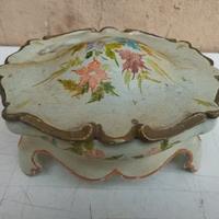 Antico cofanetto portagioie veneziano in legno