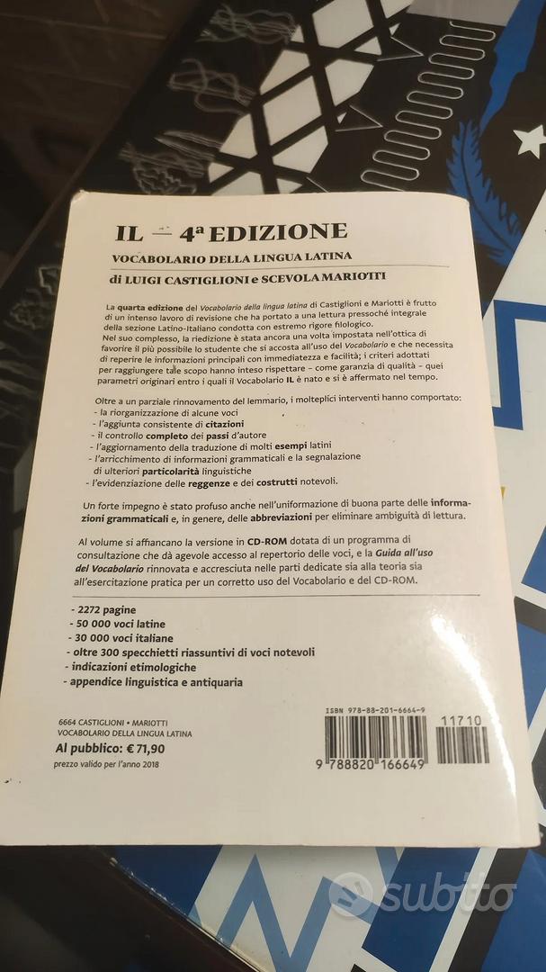 vocabolario latino IL - Libri e Riviste In vendita a Taranto