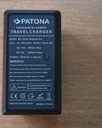 Caricabatterie Patona Batterie Canon LP-E6