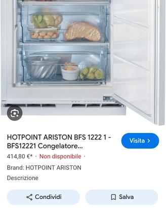 congelatore verticale da incasso hotpoint ariston