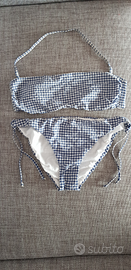 Bikini a quadretti bianco e blu Golden Lady