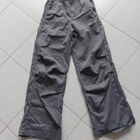 pantalone parachute grigio