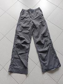 pantalone parachute grigio