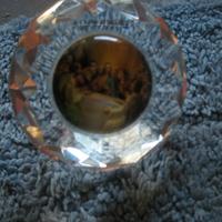 fermacarte di cristallo 