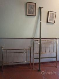 Letto singolo in ottone