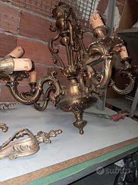 Lampadario vintage +Applique