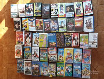 VHS - 48 videocassette originali film e cartoni