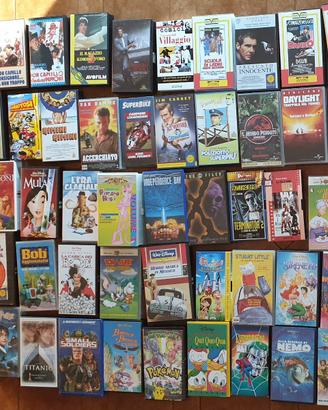 VHS - 48 videocassette originali film e cartoni