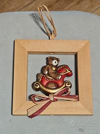 Quadro formella Thun legno cavalluccio