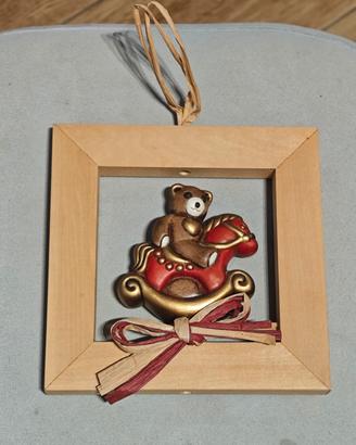 Quadro formella Thun 15cm legno cavalluccio