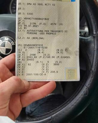 bmw 530d per ricambi full optional 