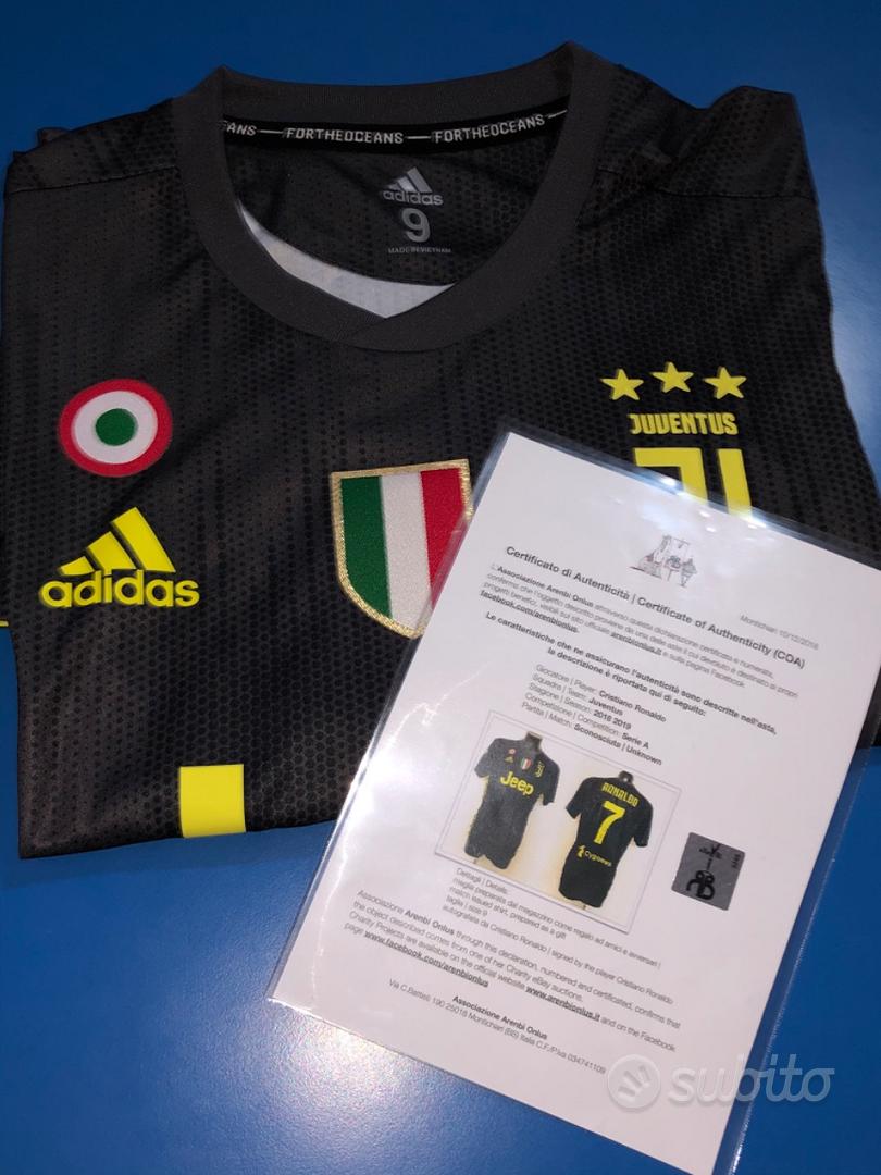 MAGLIA CRISTIANO RONALDO cr7 autografata con certificato COA