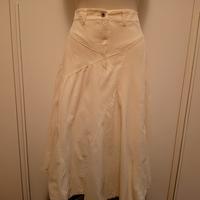 Gonna lunga in cotone millerighe 