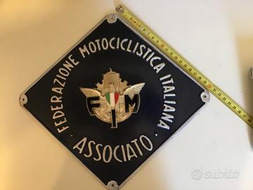 Targa federazione motociclistica ital.x moto club