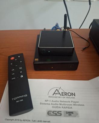 Streamer Aeron np1 e dac topping e30