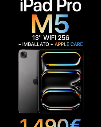 NUOVO IPAD PRO M5 13" WIFI 256 DARK GARANZIA ITA
