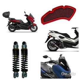 Yamaha N Max bauletto scarico ammortizzatori freni