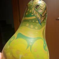 Salvadanaio. SOLDI. legno. vintage. 