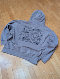 Felpa SCOUT oversize con cappuccio lilla skater