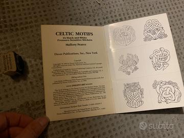 Album adesivi e timbro celtico scozzese