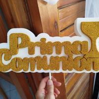Scritta prima comunione in polistirolo
