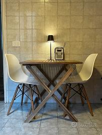 Tavolo pieghevole + 2 sedie