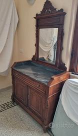 Mobile toilette antico fine 800 con specchiera