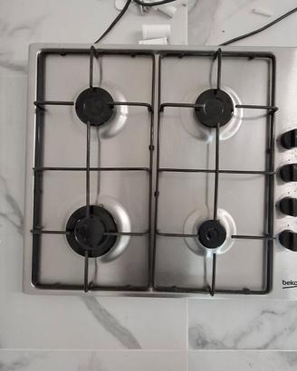 piano cottura a gas 4 fuochi 