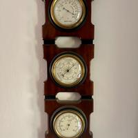 Stazione Barometrica Vintage 3 in 1 - Legno Ottone