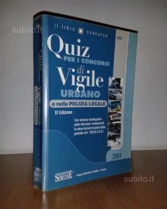 Libro quiz concorsi vigile urbano