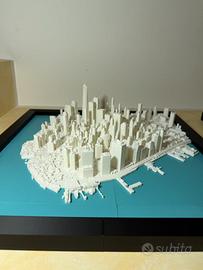 Quadro 3D New York Lower Manhattan 50x50 skyline