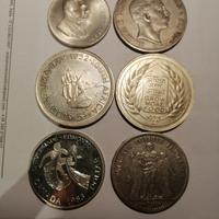 Lotto grandi moduli monete in argento