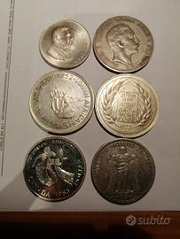 Lotto grandi moduli monete in argento