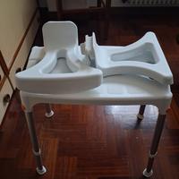 Sedile per doccia con braccioli