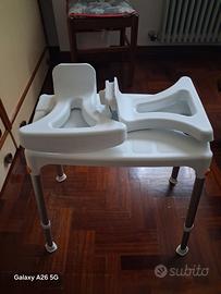 Sedile per doccia con braccioli