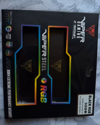 Viper ram 32gb ddr4 3600hz rgb