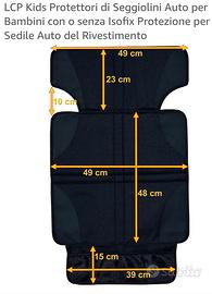 Protezione sedile auto seggiolino bambini